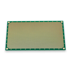 PROTOPATCH® Premium Lochrasterplatine | 160 x 100 mm | Doppelseitig | Runde Pads | Grün | PTH | 2,54 mm Rastermaß