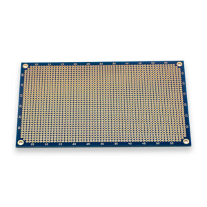 PROTOPATCH® Premium Lochrasterplatine | 160 x 100 mm | Doppelseitig | Runde Pads | Blau | PTH | 2,54 mm Rastermaß