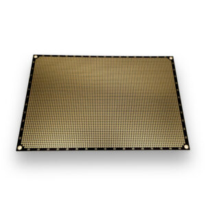 PROTOPATCH® Premium Lochrasterplatine | 233 x 160 mm | Doppelseitig | Runde Pads | Schwarz | PTH | 2,54 mm Rastermaß